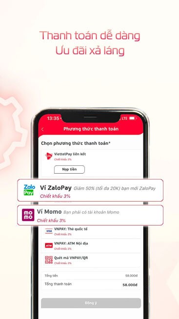 Thanh toán nhanh chóng