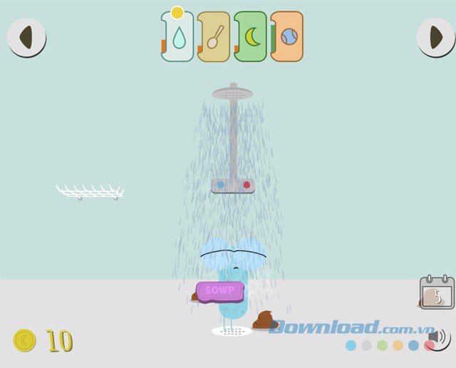 Cho Pou tham gia các hoạt động sinh hoạt thường ngày