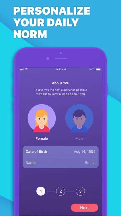 Thêm thông tin cá nhân của bạn vào ứng dụng