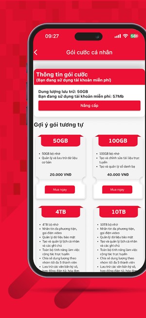 Các gói cước cá nhân