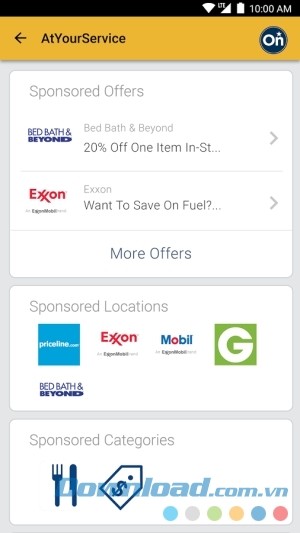 myChevrolet cho Android có chứa quảng cáo