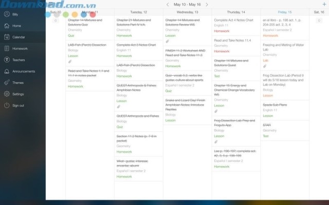 Xem tất cả việc phải làm trong một khoảng thời gian
