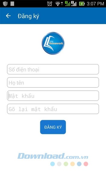 Đăng ký myHomework