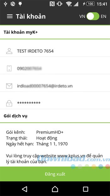 Thông tin tài khoản