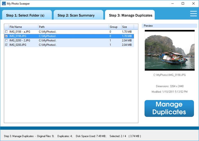 Quản lý file trùng lặp