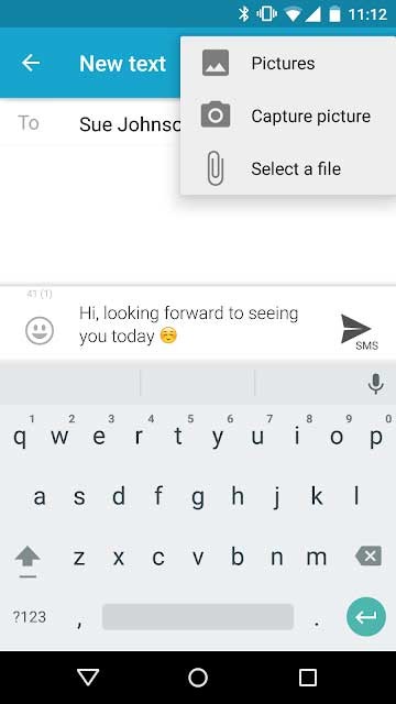 Tùy chọn của mySMS Mirror cho Android