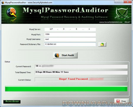 MysqlPasswordAuditor