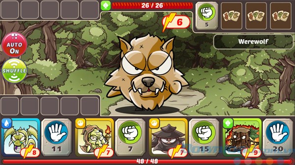 Trận chiến với quái vật bình thường