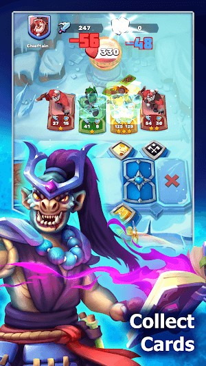 Thu thập các thẻ anh hùng mạnh mẽ và độc đáo