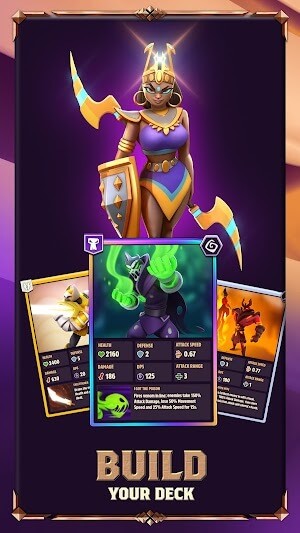 Xây dựng bộ bài gồm toàn các tướng mạnh mẽ của bạn trong game Mythic Legends