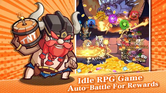 Mythic Summon: Idle RPG là một game nhập vai nhàn rỗi, tự động chiến đấu và nhận thưởng