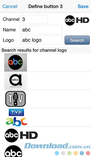 Cài đặt kênh yêu thích