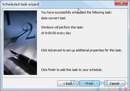 Lên lịch trích xuất dữ liệu