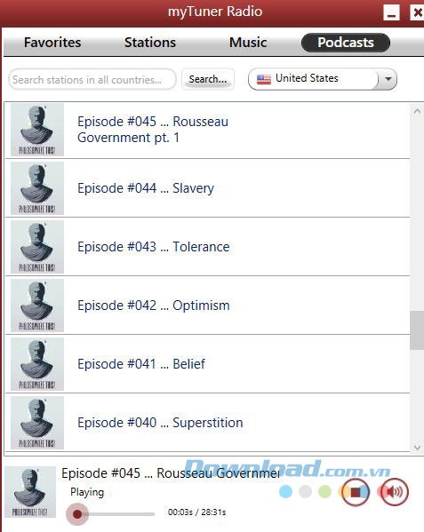 Danh sách podcast của myTuner Radio