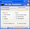 Mz Cpu Accelerator 4.1: Thiết lập mức độ ưu tiên CPU