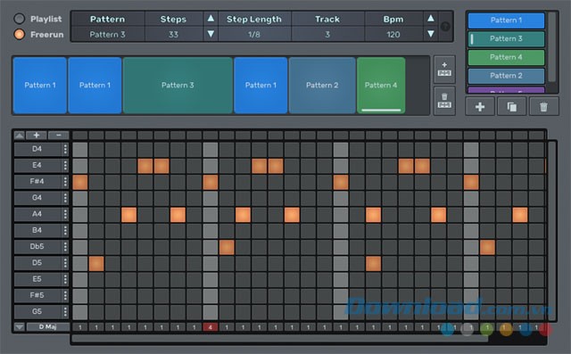 Giao diện của n-Track Studio 8