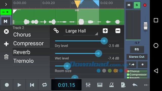 Tích hợp nhiều hiệu ứng giúp tác phẩm của bạn thêm hoàn hảo