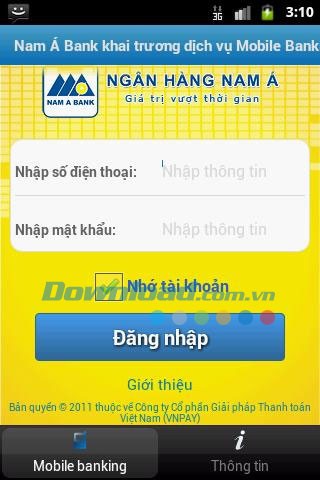Nam A Mobile Banking for Android