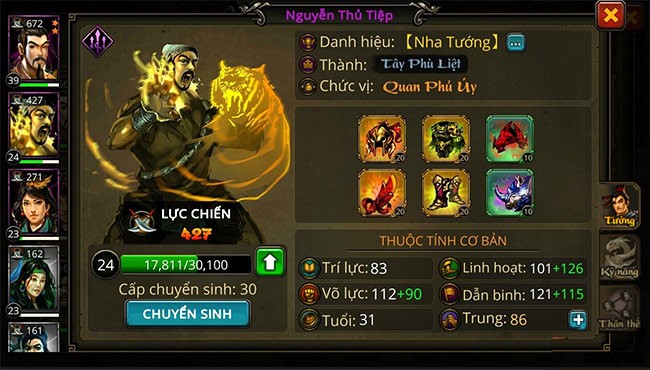 Chuyển Sinh giúp tướng mạnh hơn