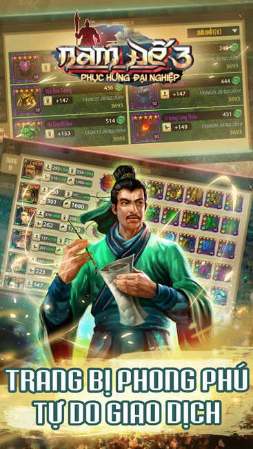 Trang bị đa dạng, giao dịch tự do