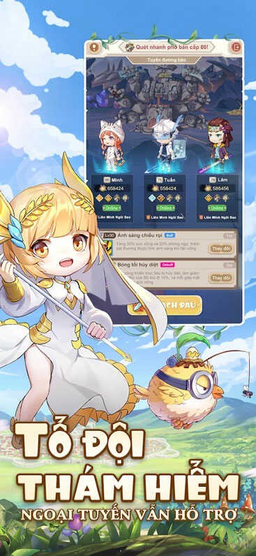 Tổ đội thám hiểm, ngoại tuyến vẫn hỗ trợ