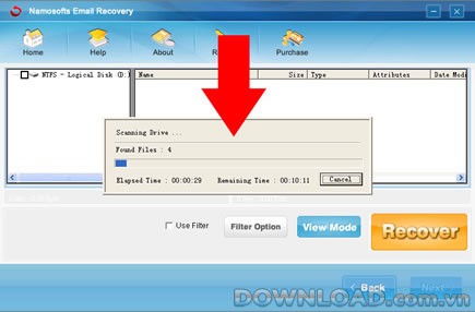 Namosofts Email Recovery