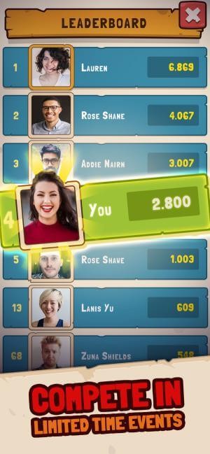 Đua top cùng những người chơi khác trong các sự kiện