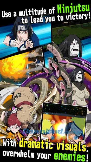 Sử dụng tuyệt chiêu Ninjutsu để giành chiến thắng trong game