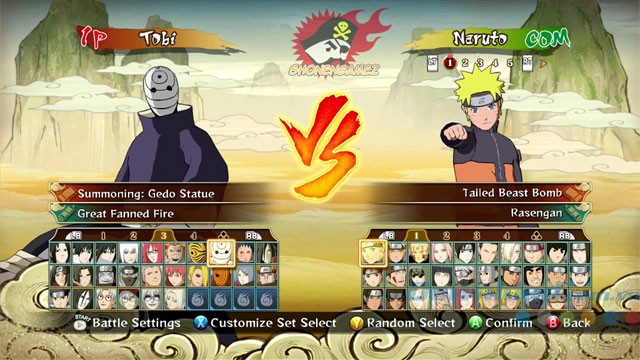 Hệ thống nhân vật mới trong Naruto Storm Revolution