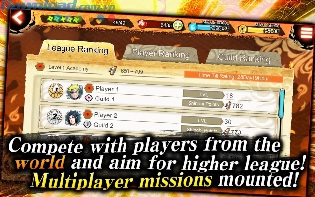 Giành vị trí cao trên bảng xếp hạng