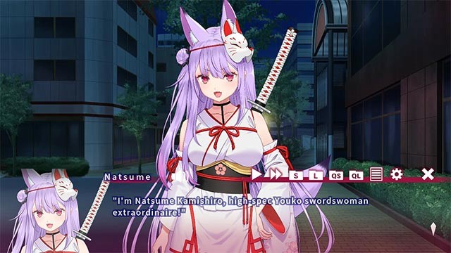 Cùng VTuber ảo Natsume Kamishiro lên đường tuần tra và săn quái trong thành phố