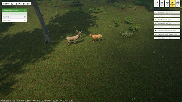 Natural Instincts PC mô phỏng chân thực thế giới tự nhiên với yếu tố sinh tồn và bảo vệ môi trường