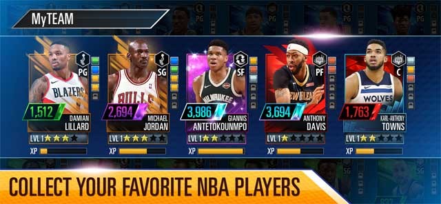Thu thập các cầu thủ bóng rổ NBA yêu thích của bạn