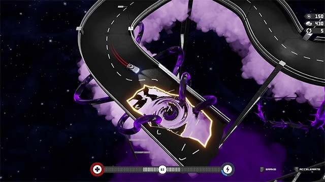 Chơi game Near the Fear ở góc nhìn top-down để bao quát toàn bộ đường đua