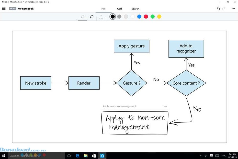 Thêm biểu đồ trong ghi chú