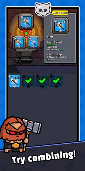 Tăng cấp trang bị theo từng cấp độ