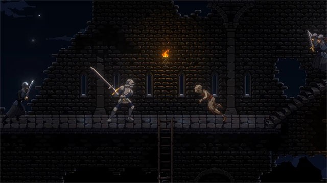 Necrofugitive đưa bạn vào trải nghiệm hành động platformer 2D siêu nhanh và kịch tính