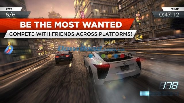 Lối chơi nhanh, mạnh trong Need for Speed Most Wanted cho Android