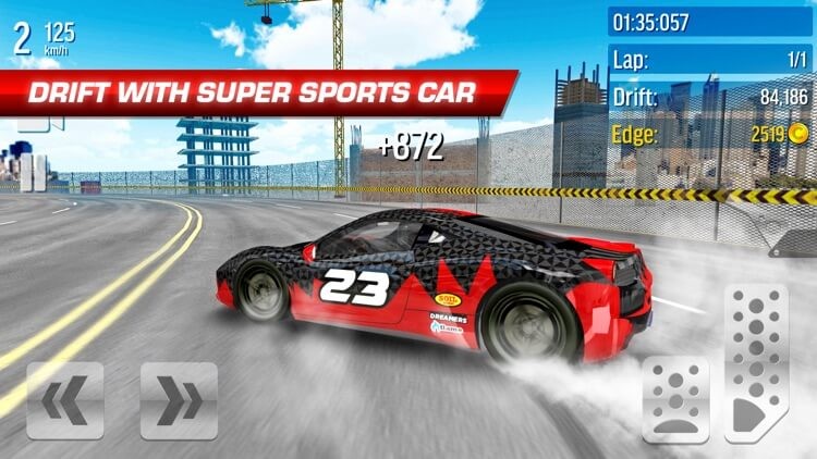 Drift Max City - Car Racing cho iOS hỗ trợ nhiều siêu xe thể thao