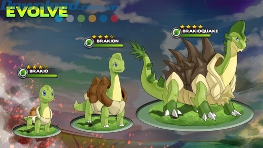 tiến hóa thú lên cấp độ mới mạnh mẽ hơn