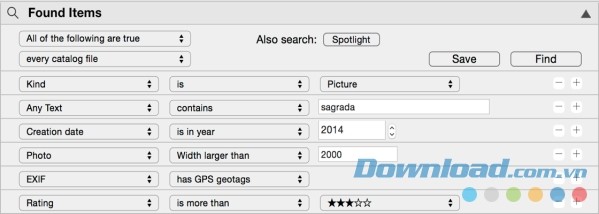 Phần mềm quản lý dữ liệu tuyệt vời NeoFinder cho Mac