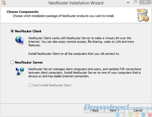 Cài đặt NeoRouter Free