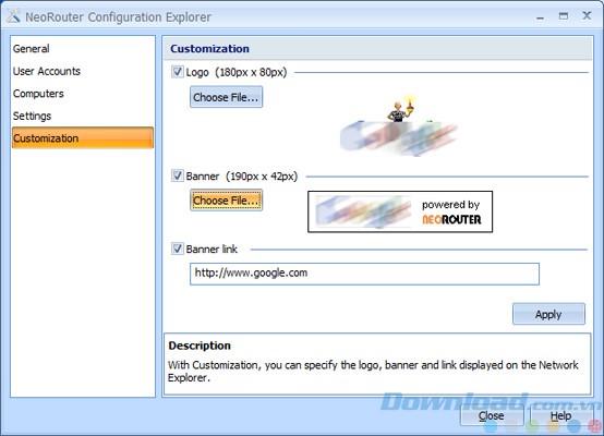 Thêm logo riêng trong NeuRouter Professional