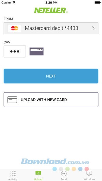 Upload cùng 1 thẻ mới