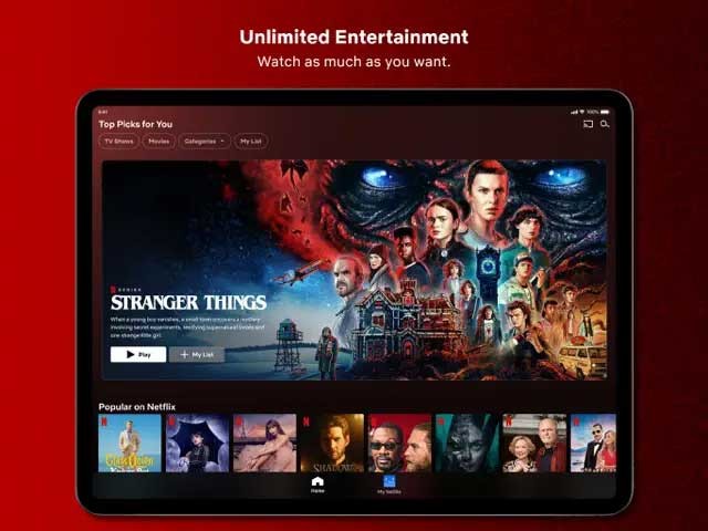 Giải trí không giới hạn với Netflix