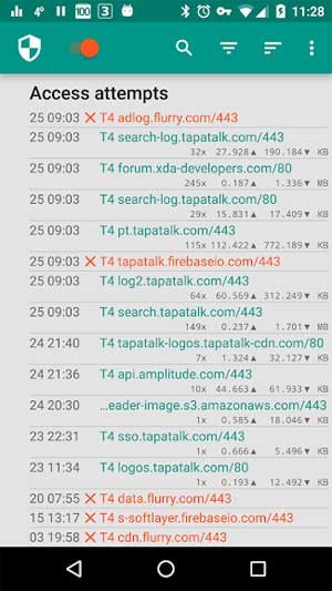 Ghi lại lịch sử số lần truy cập của các thiết bị bên ngoài