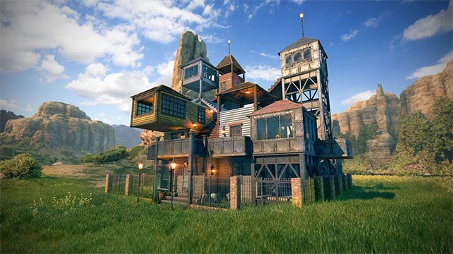 Xây dựng nơi trú ẩn an toàn trong New Frontier - 1 mình hoặc cùng đồng đội