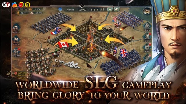 Gameplay SLG toàn cầu mang vinh quang cho thế giới của bạn