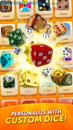 Tùy chỉnh nhiểu loiaj xúc xắc đẹp mắt