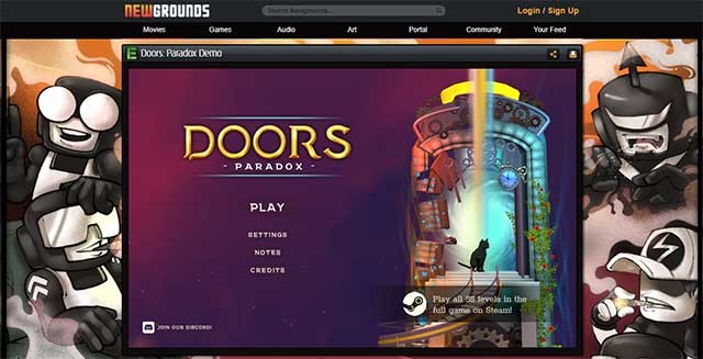 Newgrounds sẽ giúp bạn trải nghiệm nhiều nội dung giải trí sáng tạo và độc đáo